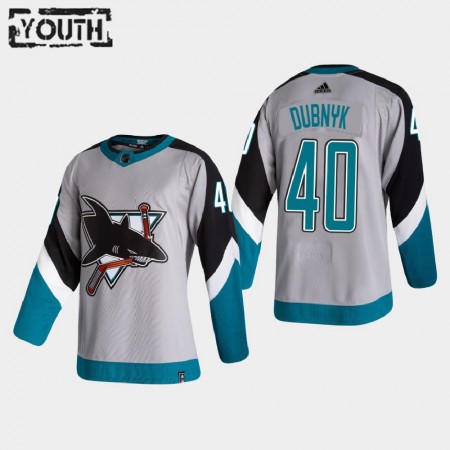 Kinder Eishockey San Jose Sharks Trikot Devan Dubnyk 40 2020-21 Reverse Retro Authentic